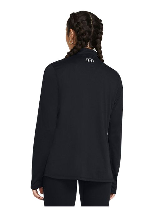 Polerón UA Tech half zip para mujer Negro-4