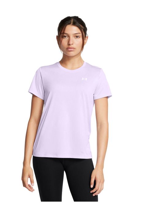 Polera manga corta Tech Twist mujer Morado-3
