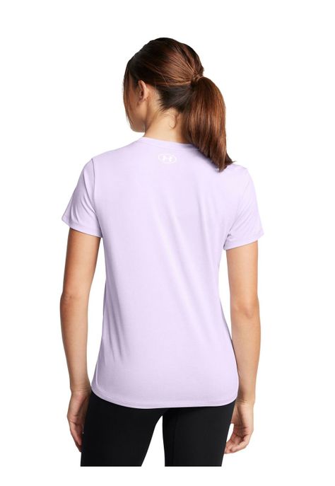 Polera manga corta Tech Twist mujer Morado-4
