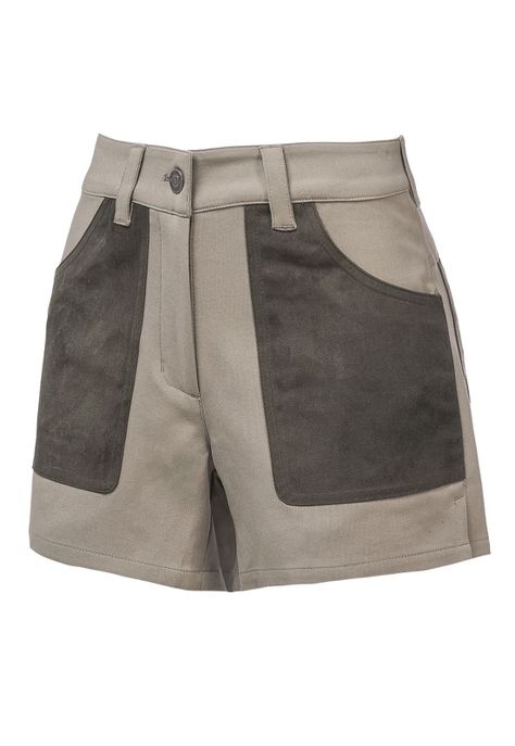Short Wax Carcans Verde Oscuro Mujer-0