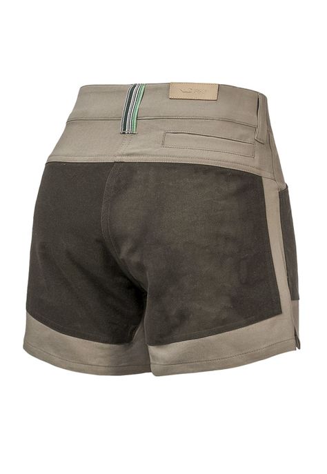 Short Wax Carcans Verde Oscuro Mujer-1