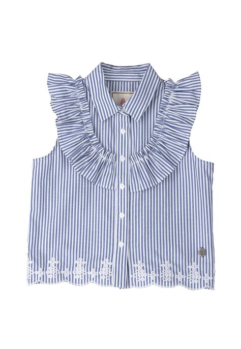 Blusa Niña Elisa Azul-0