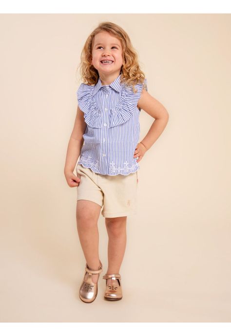 Blusa Niña Elisa Azul-1