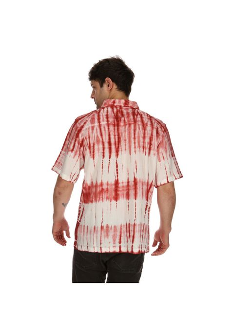 Camisa M/C Hombre Tide Dye Ss Rojo 7Veinte-1