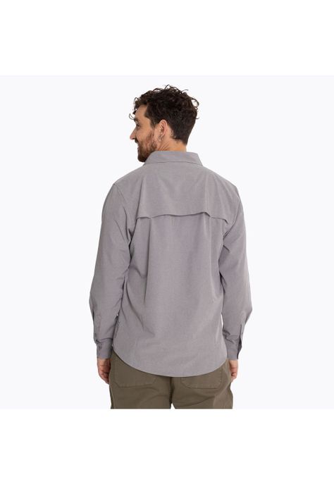 Camisa Hombre Outdoor Shirt Gris-1