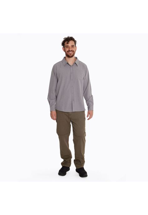 Camisa Hombre Outdoor Shirt Gris-5