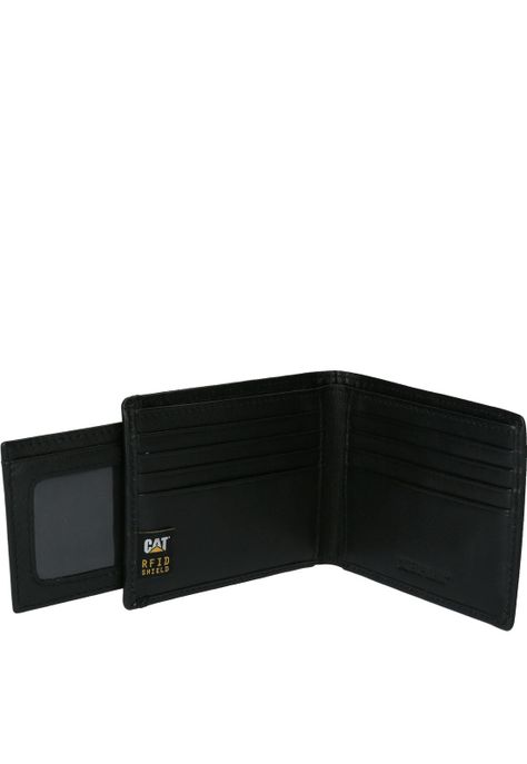Billetera Cuero Hombre Cardholder Negro-1