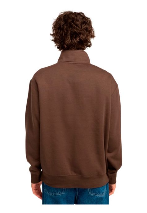 Polerón Hombre Cornell Skate Half Zip Café-6