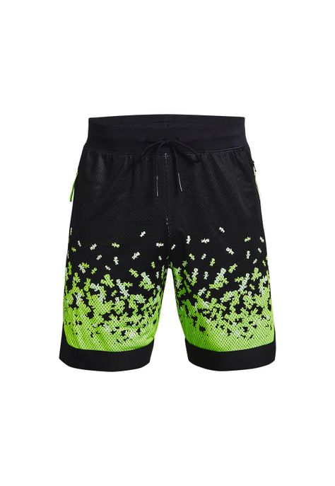 Short Curry Collab Mesh para hombre Negro-0