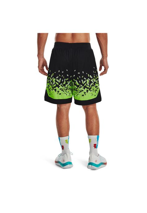 Short Curry Collab Mesh para hombre Negro-4