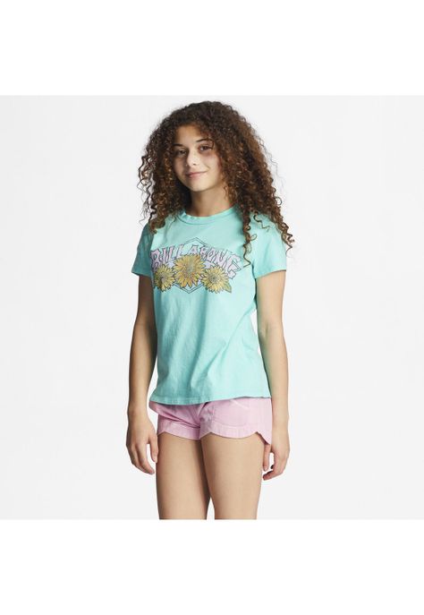 Polera M/C Niña Heritage Sunflo G Te Celeste-1