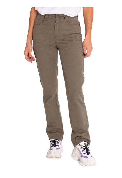 Pantalón Mujer Double Front Utility Bottom Verde-0