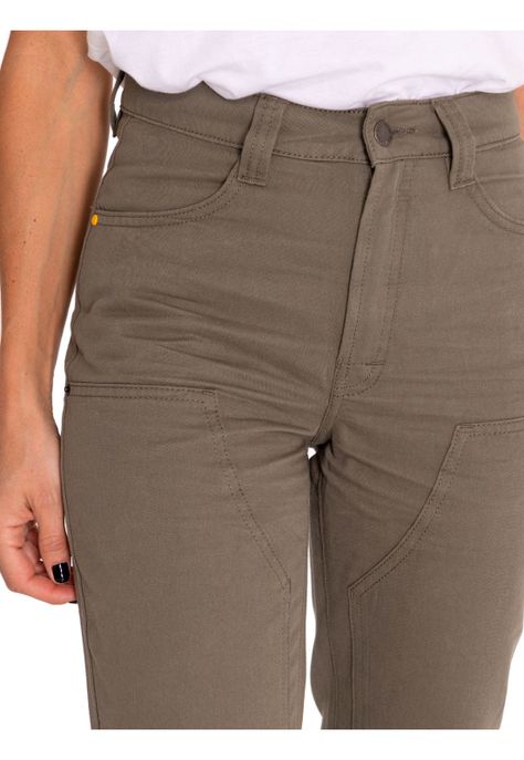 Pantalón Mujer Double Front Utility Bottom Verde-4