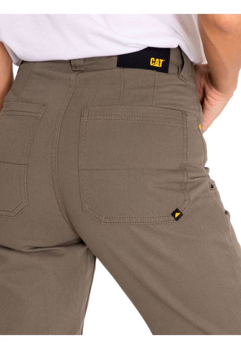 Pantalón Mujer Double Front Utility Bottom Verde-5