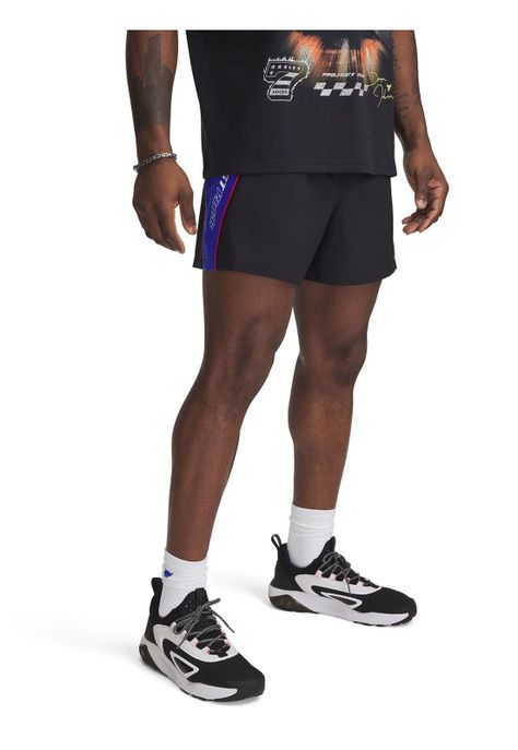 Shorts Project Rock Negro Hombre-0