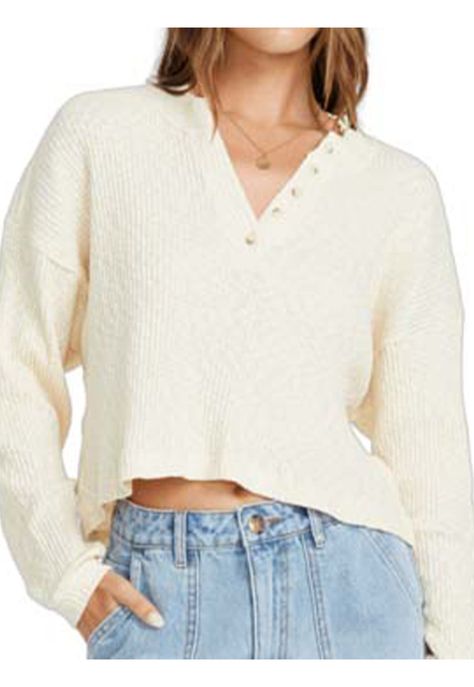 Sweater Mujer Good Catch Crema Billabong-0