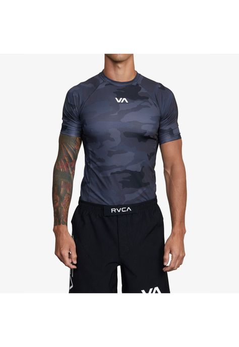 Polera Hombre Sport Rashguard M Sf Azul-0