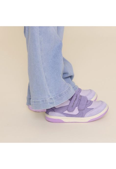 Zapatilla Cuero Lazo (26-29) Morado Niña-0