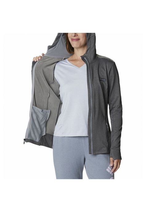 Polerón Mujer Windgates Tech Fleec Gris-4
