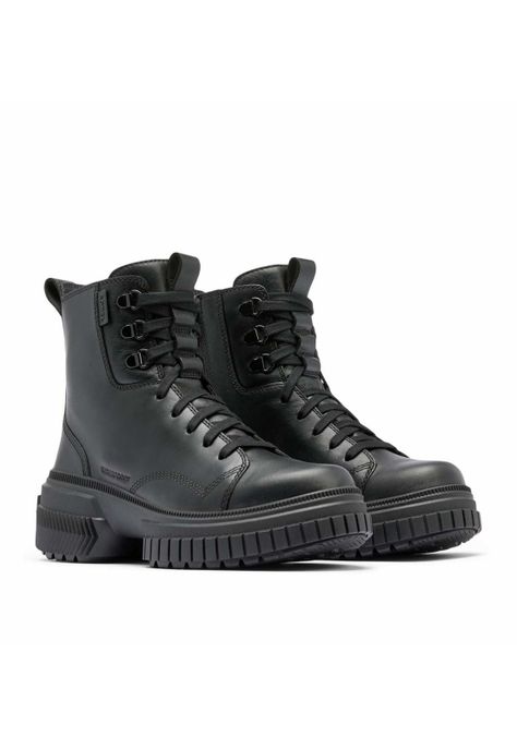 Bota Cuero Ona Ave Boot Lace Wp Negro  Mujer-1