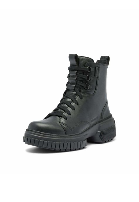 Bota Cuero Ona Ave Boot Lace Wp Negro  Mujer-7