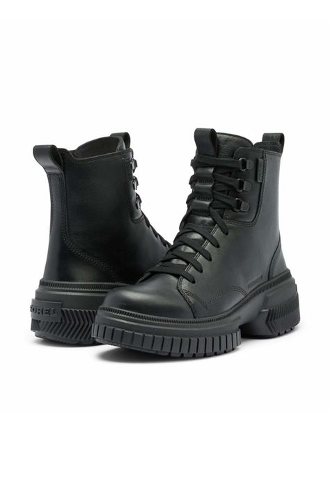 Bota Cuero Ona Ave Boot Lace Wp Negro  Mujer-8