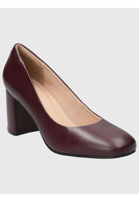 Zapato Cuero Mujer Maddox Rojo-0