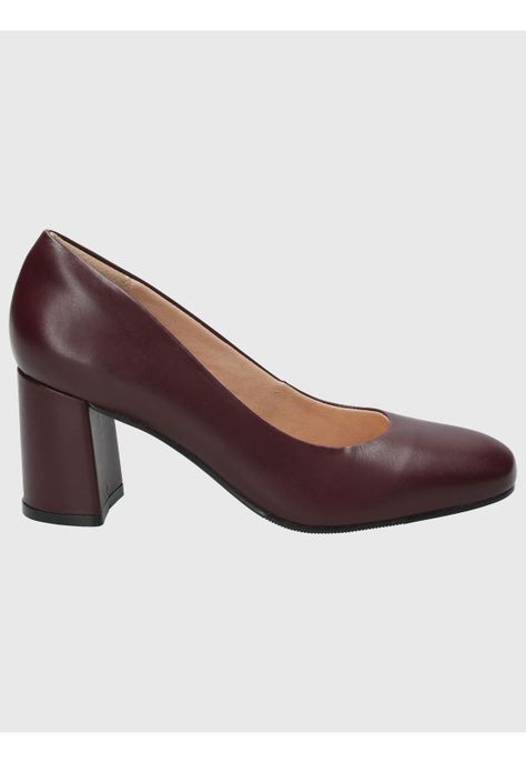Zapato Cuero Mujer Maddox Rojo-1