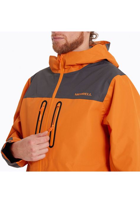 Chaqueta Hombre Mesquite Hardshell Naranjo-4