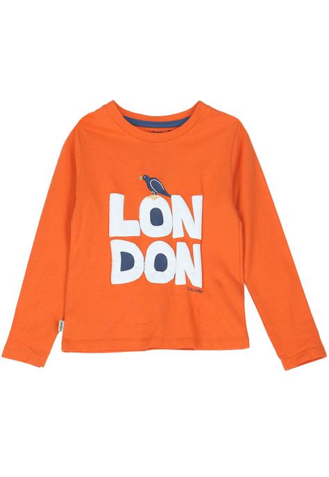 Polera Niño London Naranja-0