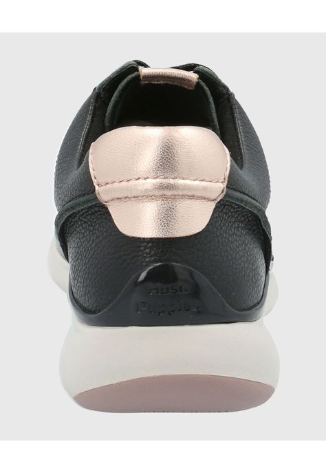 Zapatilla Cuero Mujer Goss Negro-6