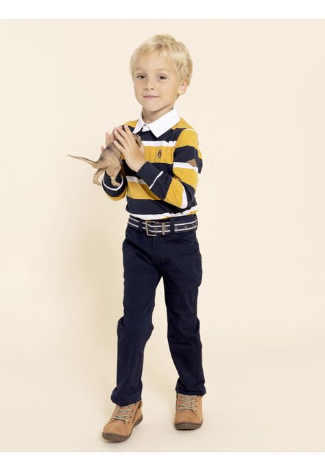 Pantalon Belt Niño Azul-1