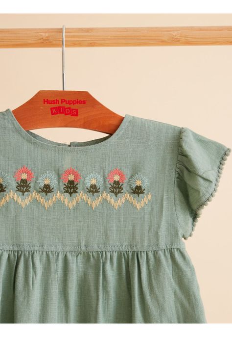 Blusa Niña Ana Verde-3