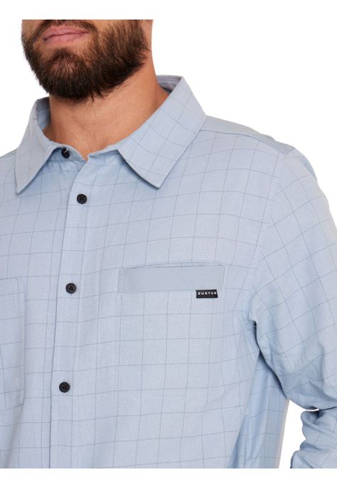 Camisa Manga Larga Hombre Celeste-4