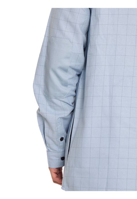 Camisa Manga Larga Hombre Celeste-6
