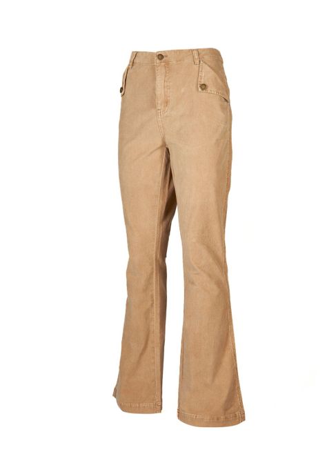 Pantalón Algodón Orgánico Mujer Alicia Verde-0
