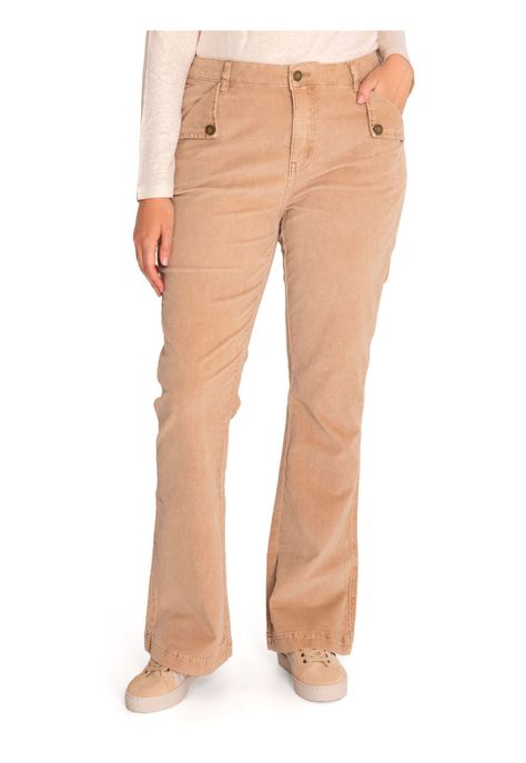 Pantalón Algodón Orgánico Mujer Alicia Verde-4