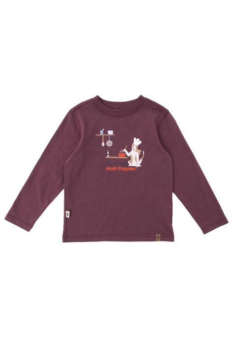 Polera Manga Larga Imagine Niño Rojo-0