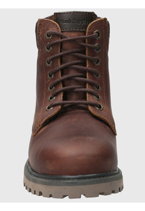 Botin Cuero Hombre Negam Rojo-3
