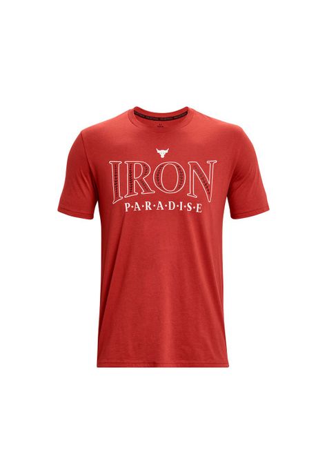 Polera M/C Train Project Rock Paradise Rojo Hombre-0