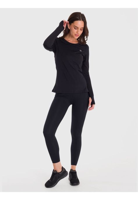 Polera primera capa Mujer First Layer Negro-0