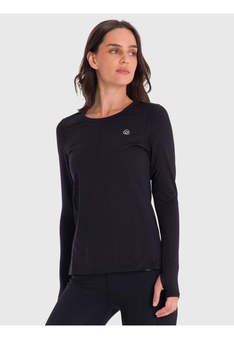 Polera primera capa Mujer First Layer Negro-4