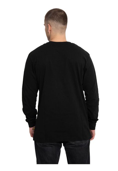 Polera Manga Larga Hombre Trademark Banner Negro-3
