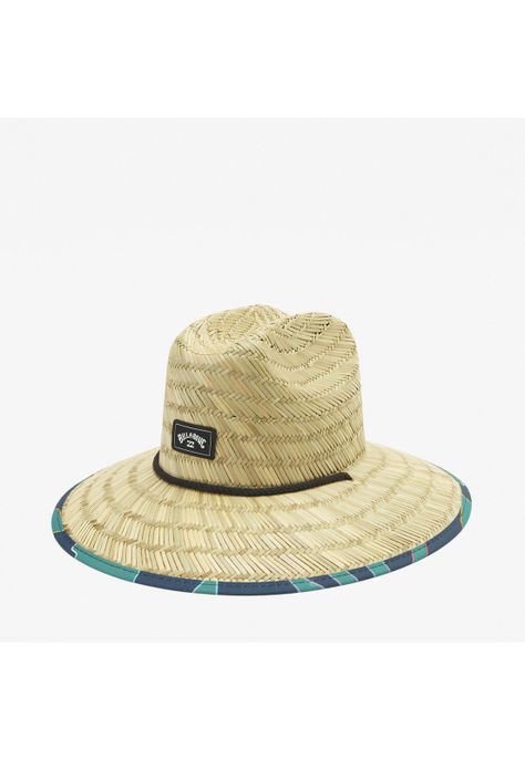 Sombrero Paja Hombre Tides Print M Hats Celeste-1