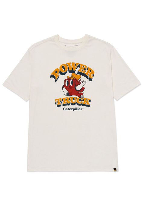 Polera Retro Danny Diesel Graphic 1 Hombre Blanca-6