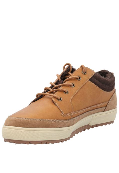 Zapatilla Cuero Niño Slalom Low Café-6