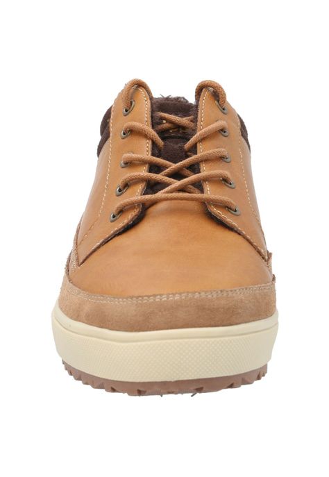 Zapatilla Cuero Niño Slalom Low Café-7