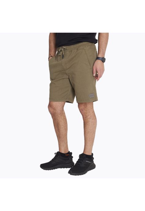 Short Short Cotton Cord Verde Hombre-1