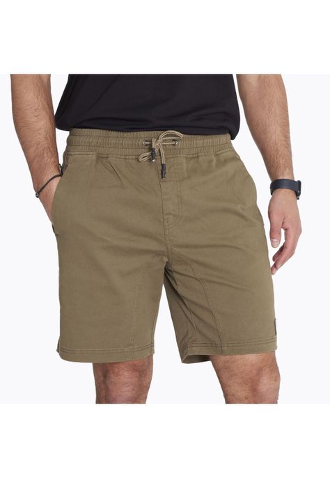 Short Short Cotton Cord Verde Hombre-4