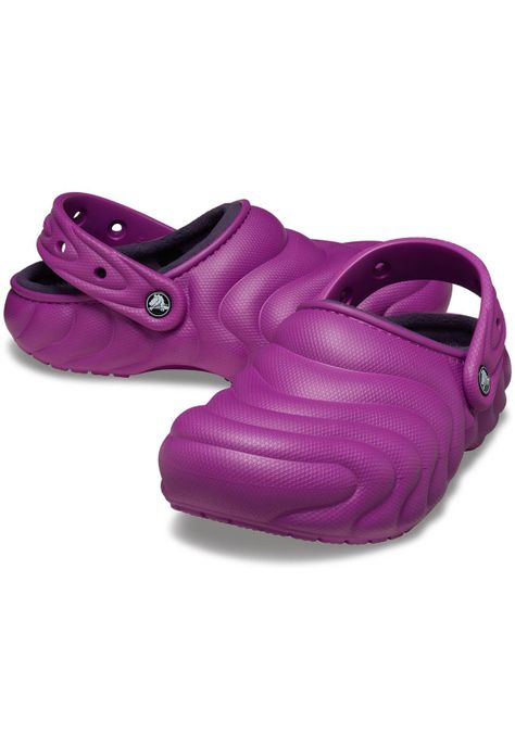 Zueco Crocs Mujer Lined Overpuff Púrpura-3